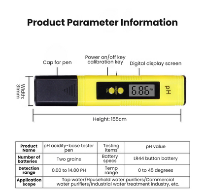 AEXZR® Draagbare pH-meter