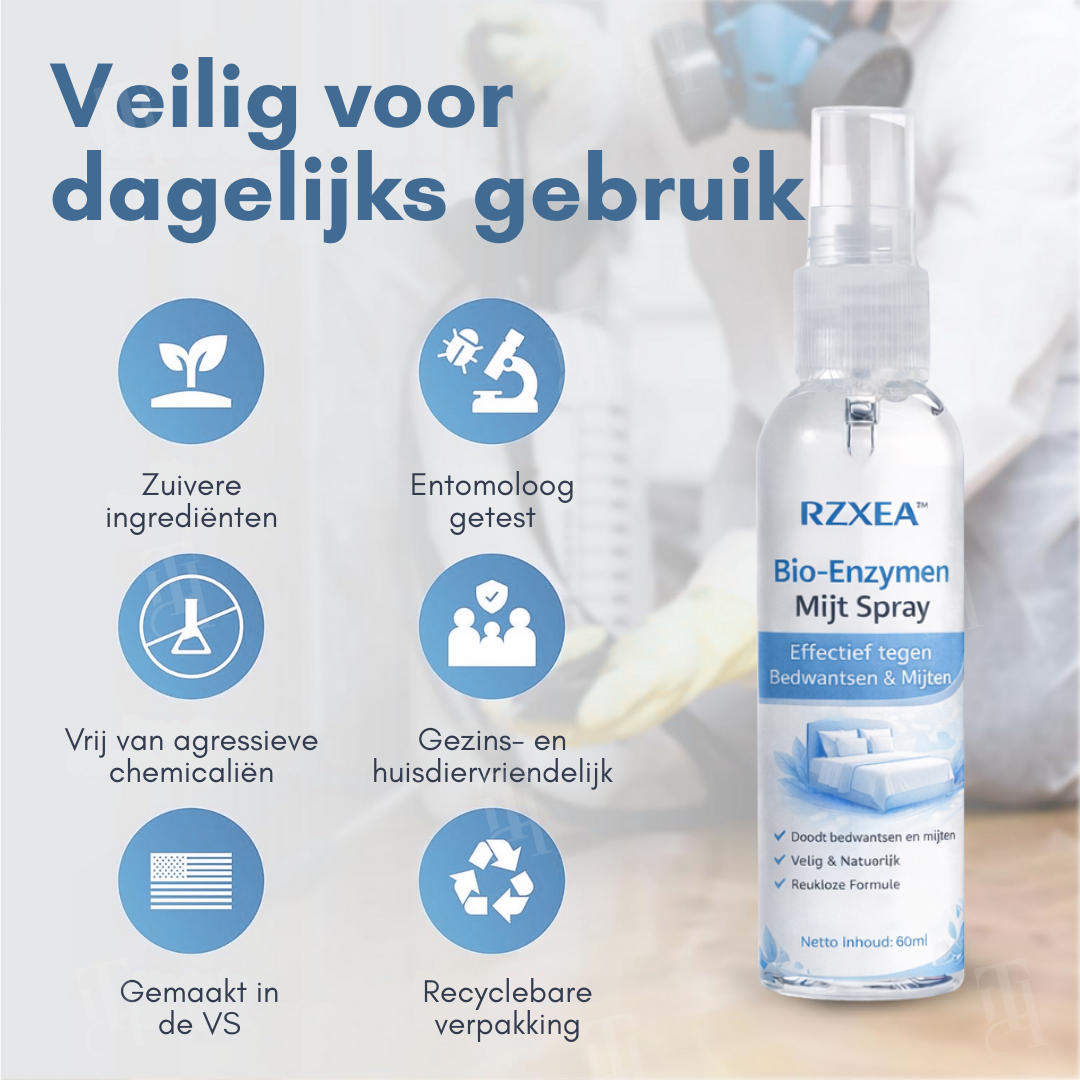🌟 Officiële winkel | RZXEA™ Bio-Enzymen Mijt Spray
