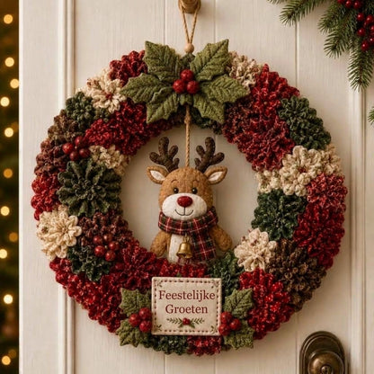 🔥49% korting – laatste dag -🎄 DIY-set voor een 3D-krans van stof