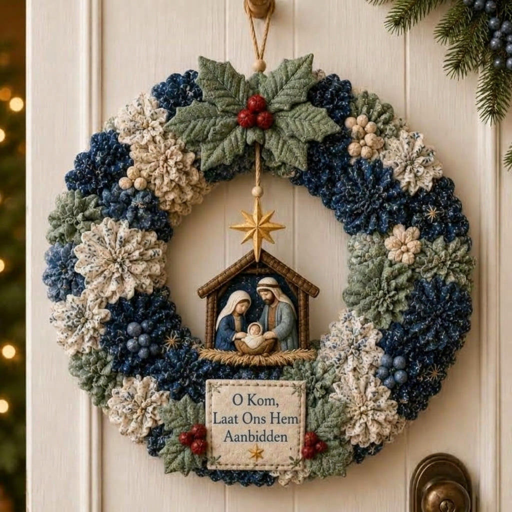 🔥49% korting – laatste dag -🎄 DIY-set voor een 3D-krans van stof