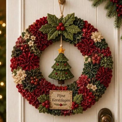 🔥49% korting – laatste dag -🎄 DIY-set voor een 3D-krans van stof