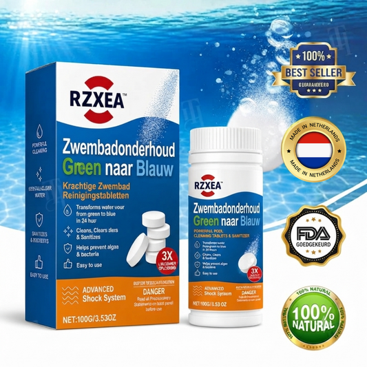 RZXEA™ Zwembadonderhoud Groen naar Blauw
