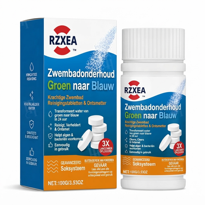 RZXEA™ Zwembadonderhoud Groen naar Blauw